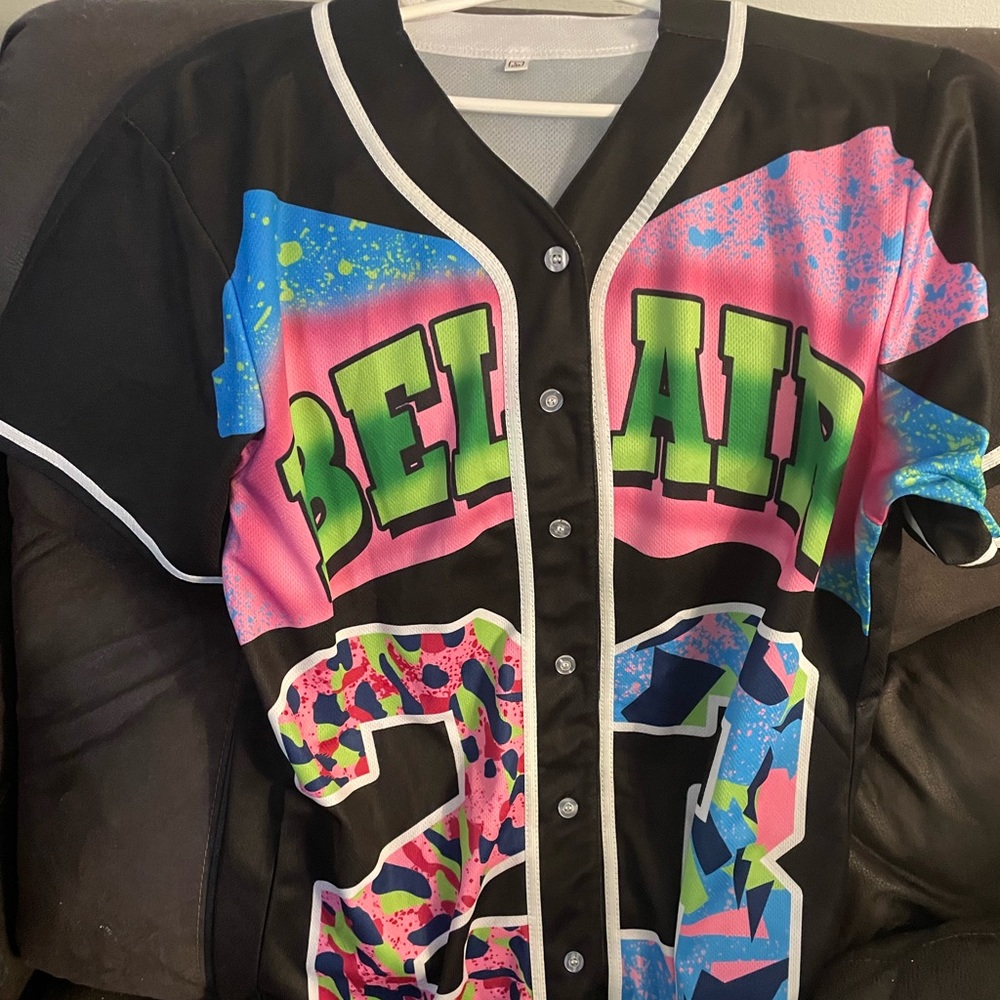 90s Hip Hop Belair Baseball Jersey Shirt  Large women #23